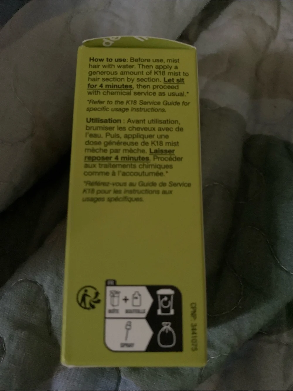 K18 Professional Molecular Repair Hair Mist - White